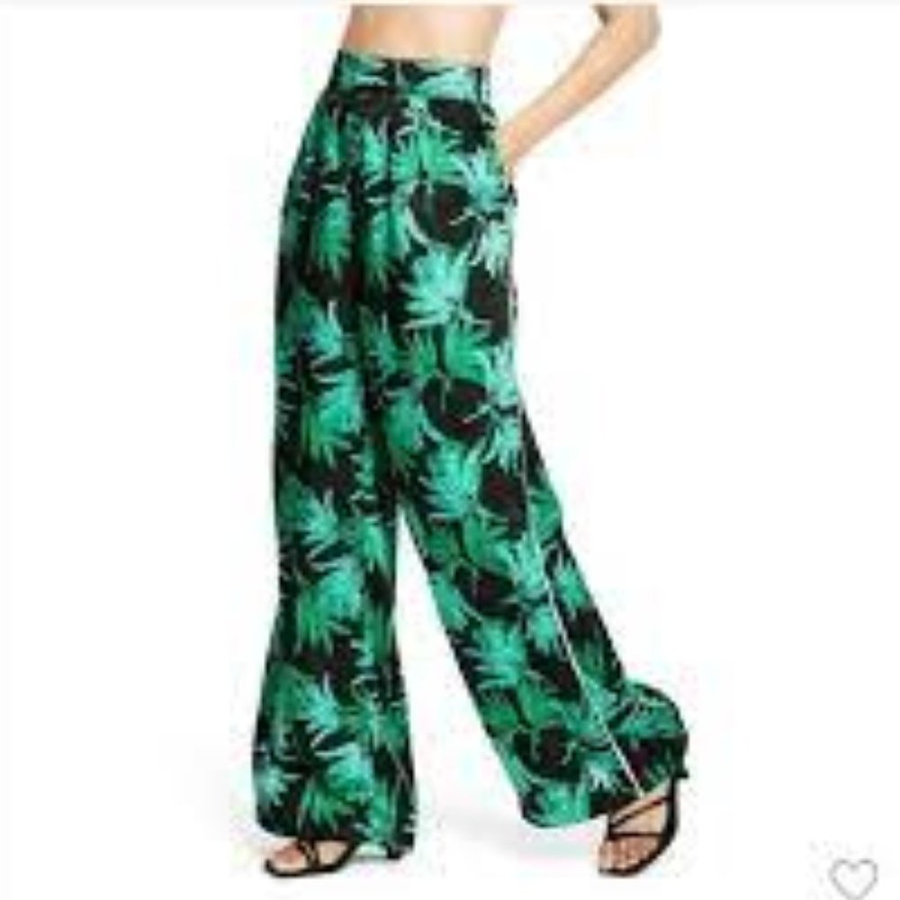 FE NOEL X TARGET Feathered Palm Print Wide Leg Pants Size XS-NWT